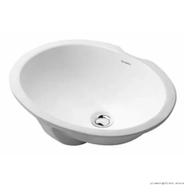 Sleek White Undermount Bathroom Sink | Duravit Model 0481570000 - Image 2