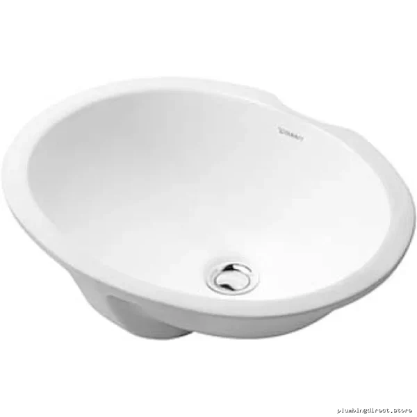 Sleek White Undermount Bathroom Sink | Duravit Model 0481570000