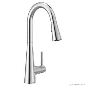 Smart Hands-Free Voice Control Kitchen Sink With Pull-Out Sprayer | Chromemodenumber