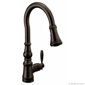 Moen S73004EV2ORB Oil Rubbed Bronze Smart Faucet with Motion Control Pulldown Spray