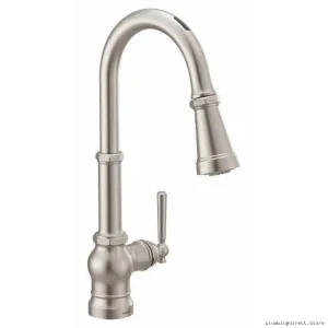 Smart Motion-Activated Kitchen Faucet with Pull-Down Spray & Stainless Steel Spot-Resistant
