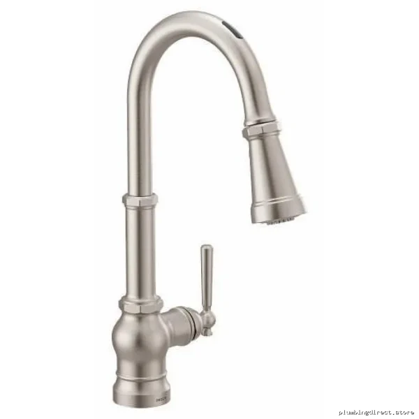 Smart Motion-Activated Kitchen Faucet with Pull-Down Spray & Stainless Steel Spot-Resistant