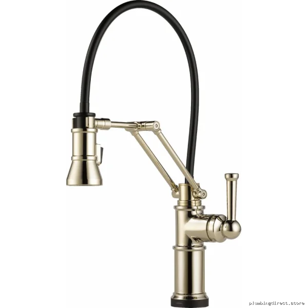 Smart Touch Articulating Kitchen Faucet - Polished Nickel | Brizo 64225LF-PN