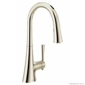 Smart Touch Kitchen Faucet with Pull-Down Spray Head & Motion Sensor - Polished Nickel Moen 9126EVNL