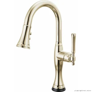 Smart Touch Kitchen Prepsite Faucet w/Pull Down Sprayers in Shiny Nickle Design