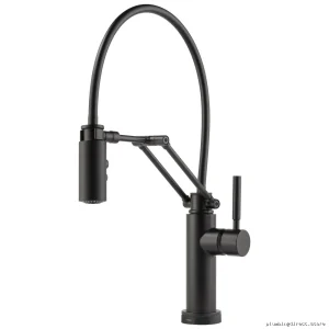 Brizo SmartTouch Adjustable Matte Black Kitchen Faucet