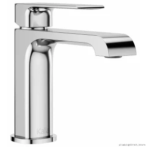 Sobrio Single-Hole Bathroom Faucet with Push-Drain Functionality - Modern Chrome Finish, Model BF1779-110