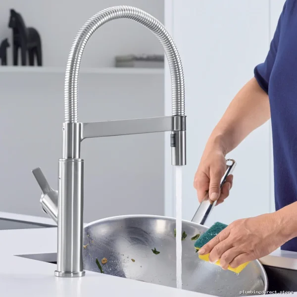 Solenta Senso Hands-Free Pulldown Kitchen Faucet with Spray - Stainless 401993 Blanco - Image 2