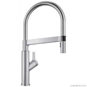 Solenta Senso Hands-Free Pulldown Kitchen Faucet with Spray - Stainless 401993 Blanco