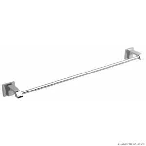 Elegant Chrome Bathroom Towel Bar with Space-Saving Design