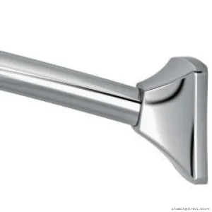Space-Saving Curved Adjustable Shower Rod - Chrome CSR2164CH Moen