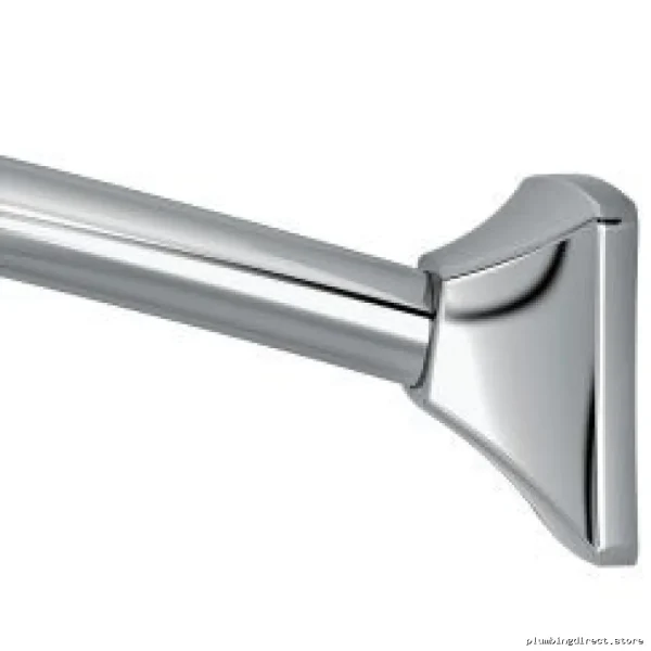 Space-Saving Curved Adjustable Shower Rod - Chrome CSR2164CH Moen
