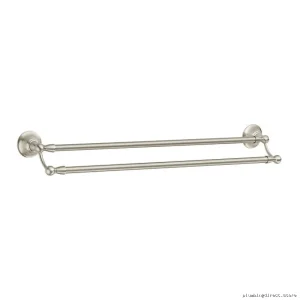 Sage Double-Tier Towel Bar - 24-Inch Brushed Nickel