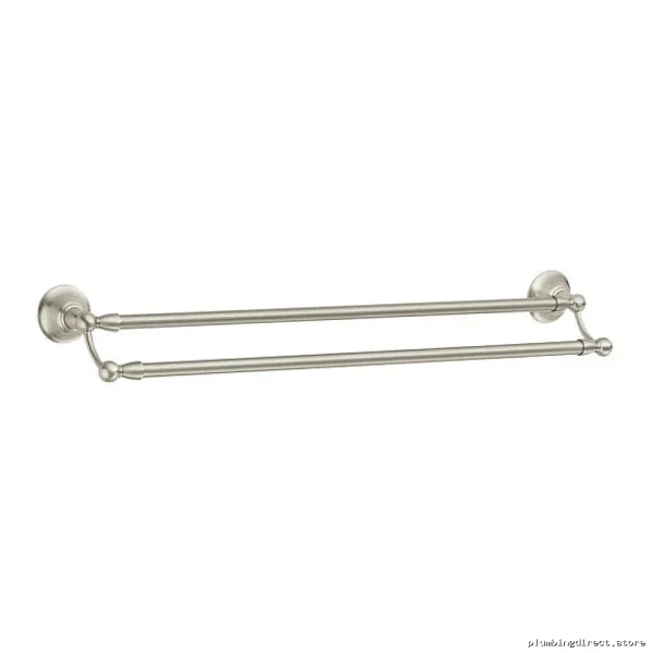 Sage Double-Tier Towel Bar - 24-Inch Brushed Nickel