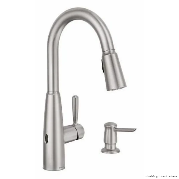 Sperry Wave MotionSense Pull-Down Kitchen Faucet Stainless Steel with Soap Dispenser - Image 2