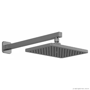 SquareOne Modern Rain Shower Head with Sleek Wall Arm - Chrome BF1626-110 Kalia