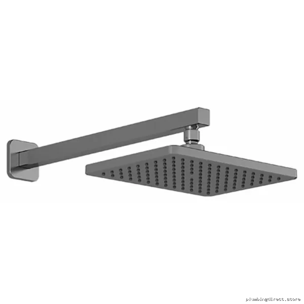 SquareOne Modern Rain Shower Head with Sleek Wall Arm - Chrome BF1626-110 Kalia