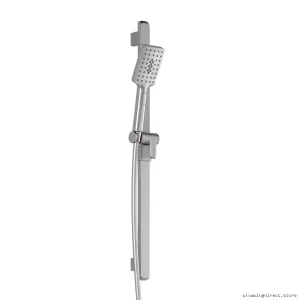 SquareOne 2-Jet Hand Shower with Easy-Slide Bar - Pure Nickel BF1647-125 Kalia