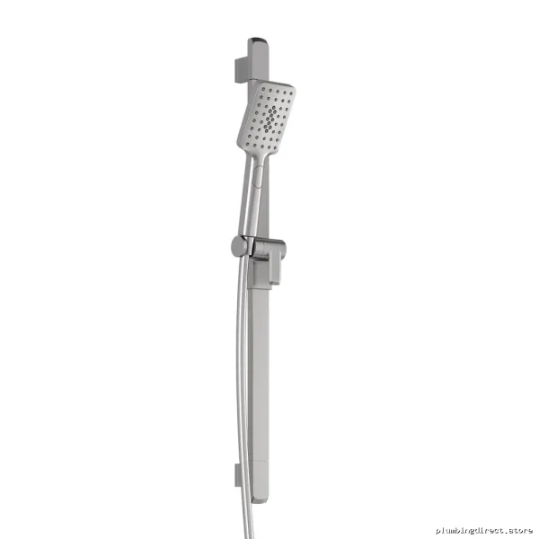 SquareOne 2-Jet Hand Shower with Easy-Slide Bar - Pure Nickel BF1647-125 Kalia
