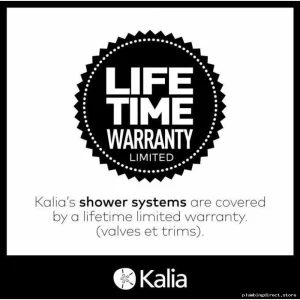 SquareOne TB3 Push-Button Thermostatic Shower System - Wall Arm Included (No Valve), Polished Nickel Finish BF2071-125 Kalia