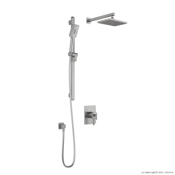 SquareOne Thermostatic Shower System Nickel Wall Mount TCD1 BF1649-125