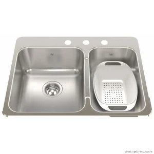 Stainless SS Triple-Hole DroptIn Kitcen Sinck