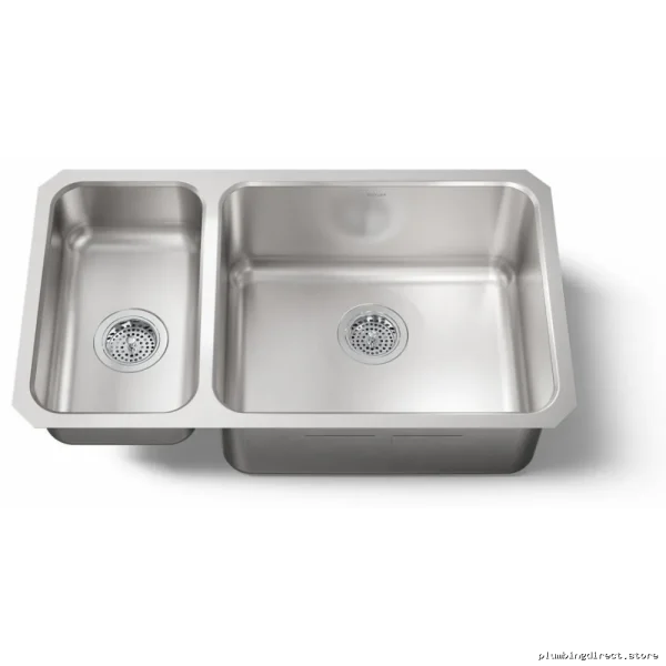 Stainless Steel 1.5 Bowl Undermount Sink - Undertone High/Low Profile (31-1/2 in) Model 3174-L-NA - Image 3