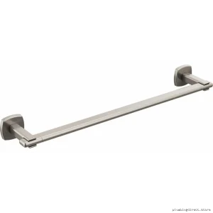 Stainless Steel Bathroom Towel Bar - 18-Inch Luxe Nickel Finish, Brizo Allaria 691867-NK