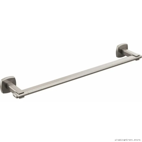 Stainless Steel Bathroom Towel Bar - 18-Inch Luxe Nickel Finish, Brizo Allaria 691867-NK