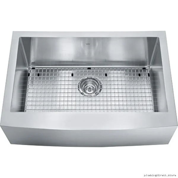 Stainless Steel Apron Front Sink w/ Bottom Grid - 1 Bowl KCFS30B-10-10BG Kindred