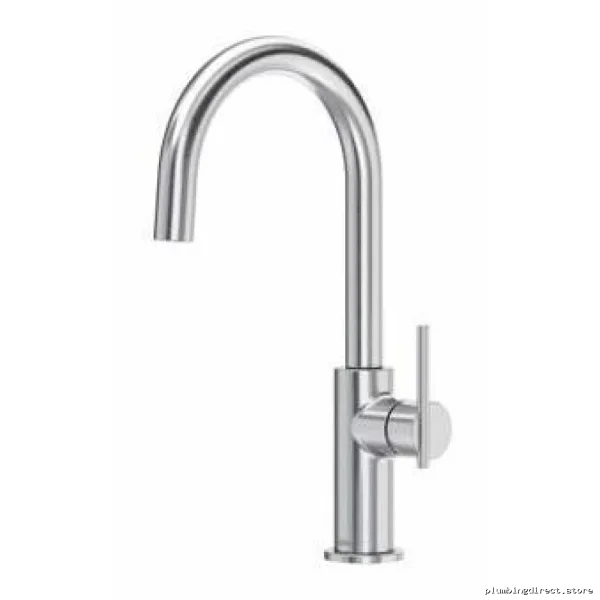 Durable Stainless Steel Bar & Food Prep Faucet with C-Spout - Single Handle LT601SS by RIOBEL