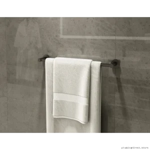 Stainless Steel Bath Towel Rack - Modern Matte Black Finish & Easy Install