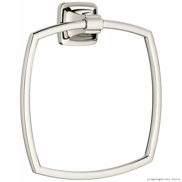 American Standard Stainless Steel Bath Towel Ring - Polished Nickel Finish