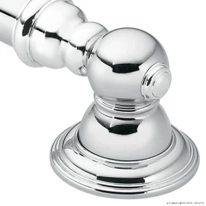 Stainless Steel Bathroom Safety Grab Bar - Kingsley YG5442CH Chrome Designer