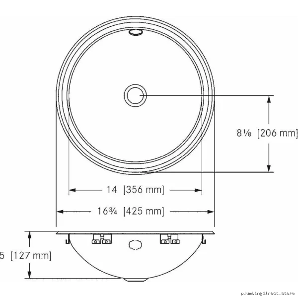 Stainless Steel Drop-In Bathroom Sink Franke OV17-5 Modern Design