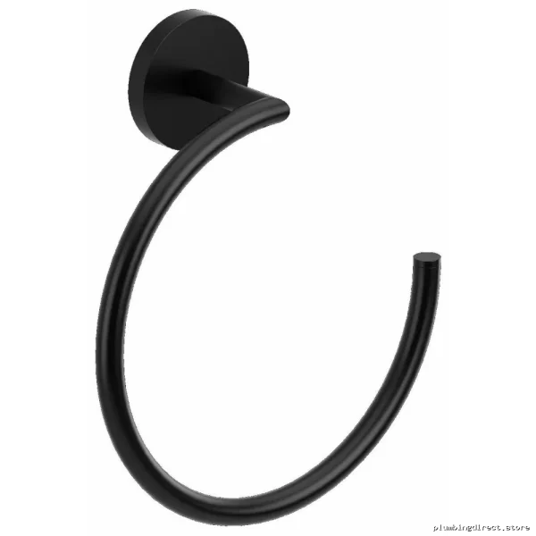 Stainless Steel Black Towel Holder for Bathrooms – Durable Design
