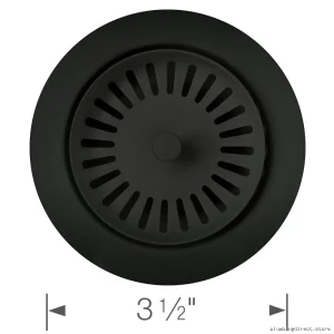 Stainless Steel Garbage Disposal Flange with Coal-Black Finish - Model 240339 Blanco