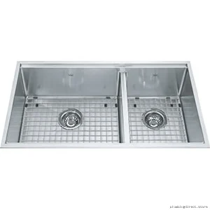 Stainless Steel Drop-In Kitchen Sink with Drain Grid & Single-Bowl