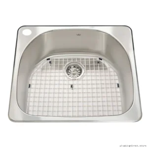 Stainless Steel Drop-In Sink, 1-Hole 1-Bowl with Bottom Grid - CSX2123/8S/1L Kindred