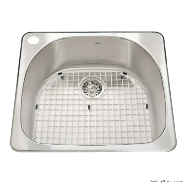 Stainless Steel Drop-In Sink, 1-Hole 1-Bowl with Bottom Grid - CSX2123/8S/1L Kindred