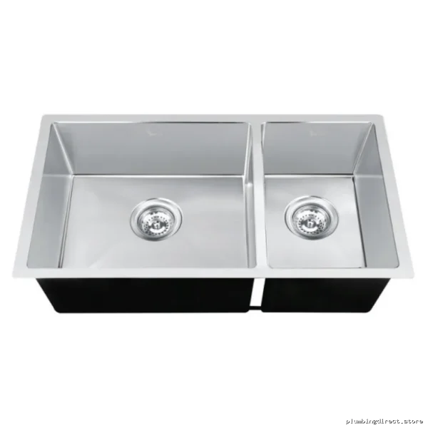 Stainless Steel Handcrafted 10mm Radius 1.5 Bowl Undermount Sink - ECUF1831/9-FD Excalibur