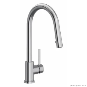 Joli Stainless Steel Kitchen Faucet with Pull-Down Spray - Modern Design for Efficient Cleaning