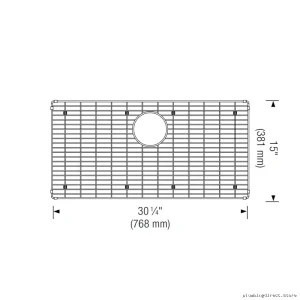 Quatrus R15 Kitchen Sink Drain Mat – Rust-Proof Stainless Steel Dish Drying Rack