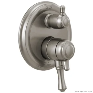 Classic Monitor Valve Trim Series with Adjustable Diverted | Three Settings | Stainless Steel Model