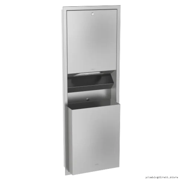 Franke Stainless Steel RODX602E Recessed Paper Towel & Trash Bin Combo