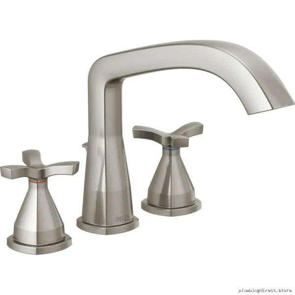 Stainless Steel Roman Bath Faucet Trim by Stryke - T27766-SS Delta