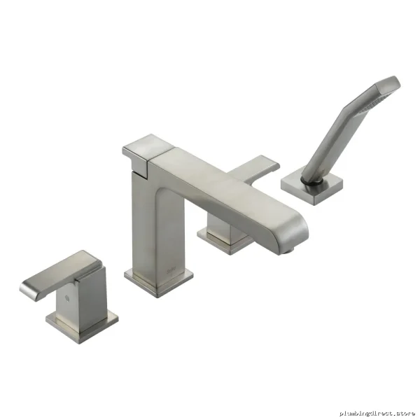 Stainless Steel Arzo Roman Tub Faucet Trim with Hand Shower - T4786-SS Delta