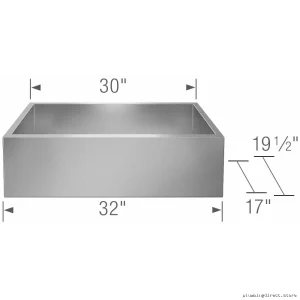 Modern Stainless Steel Single Apron Front Sink - Durable Kitchen Design Blanco