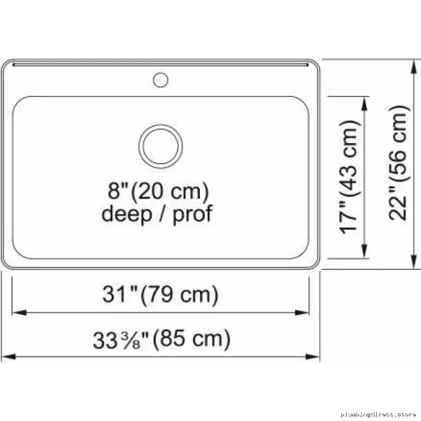 Stainless Steel Single Bowl Drop-In Kitchen Sink - Steel Queen | "" x - Image 2