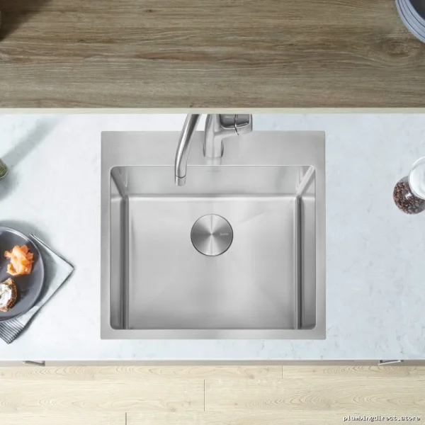 Single Bowl Stainless Steel Quatrus R15 Drop-In Kitchen Sink, Durable Undermount Design - Image 3